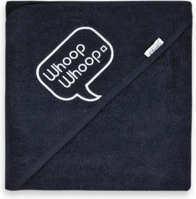 Badcape Whoop Whoop Junior 80 X 80 Cm Katoen de Funnies en Gris – photo produit