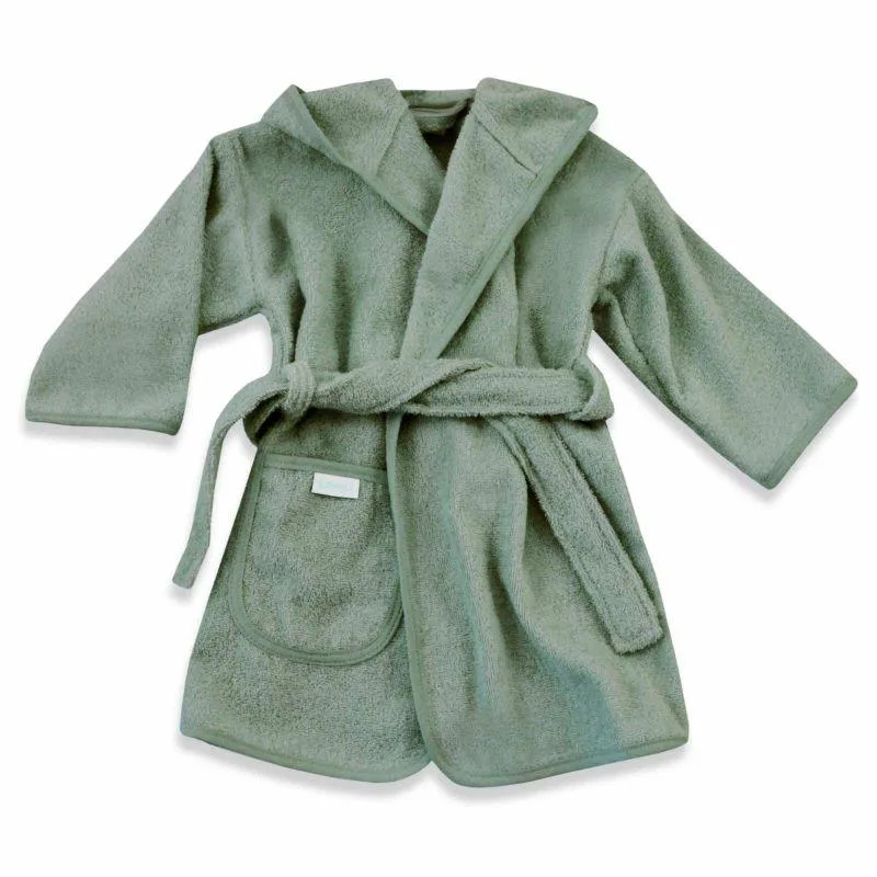 badjas katoen Stone Green-4-6 jaar de Funnies – photo produit