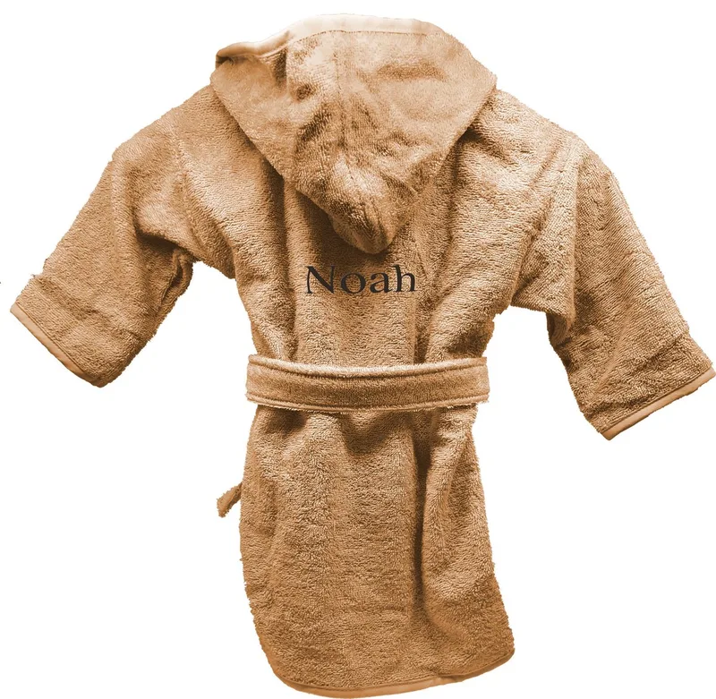 Badjas uni line 4-6jr - met GRATIS geborduurde naam van Funnies in Sand – productfoto