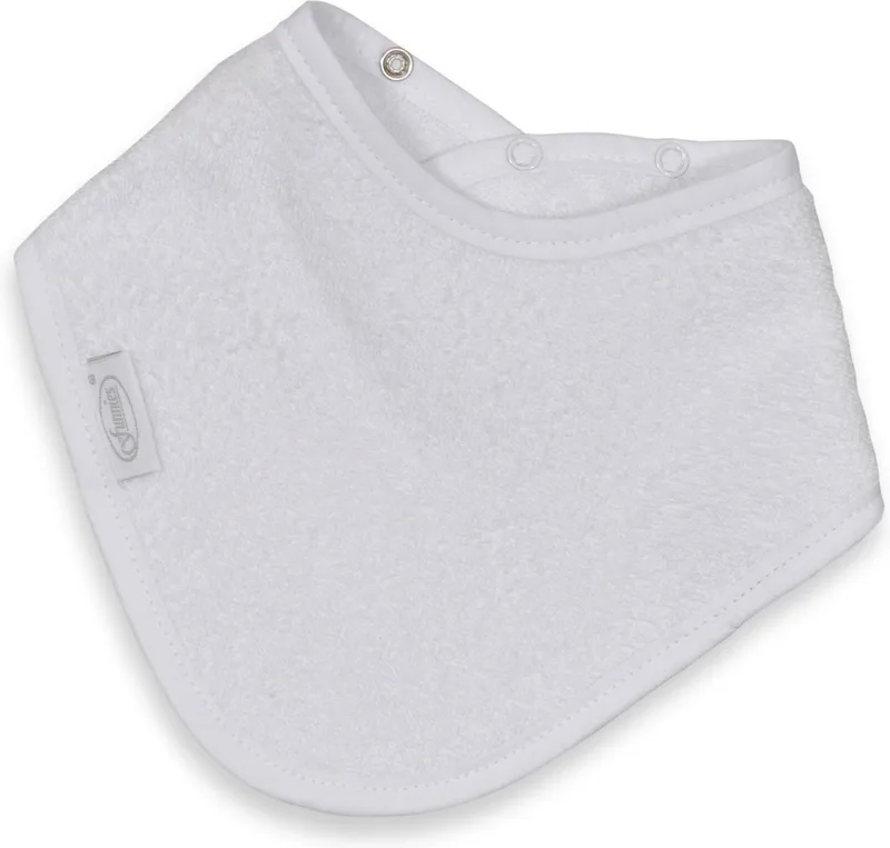 Bandana Slabber Junior 38 Cm Katoen by Funnies in White – product photo