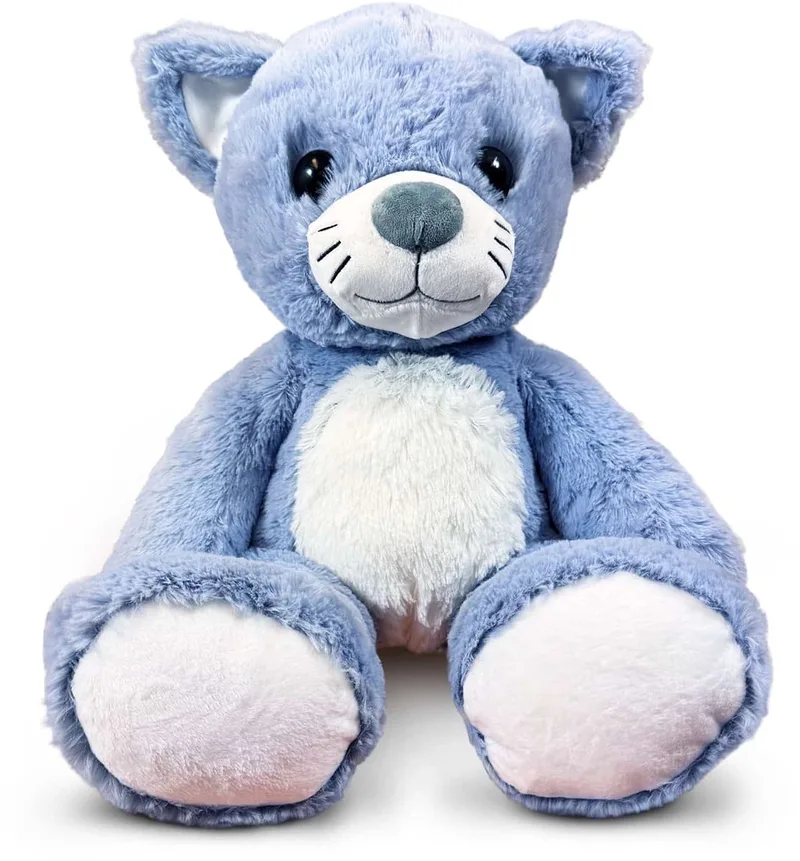Knuffel 45cm - Zachte Knuffel voor Kinderen - Grote Pluche Knuffel - Knuffelspeelgoed voor Baby & Peuter - Cadeau voor Jongens & Meisjes van Funnies in Kat Mila – productfoto