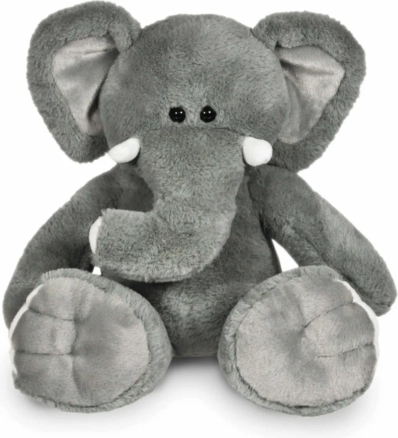 Knuffel 45cm - Zachte Knuffel voor Kinderen - Grote Pluche Knuffel - Knuffelspeelgoed voor Baby & Peuter - Cadeau voor Jongens & Meisjes fra Funnies i Olifant Luca Grijs – produktbillede
