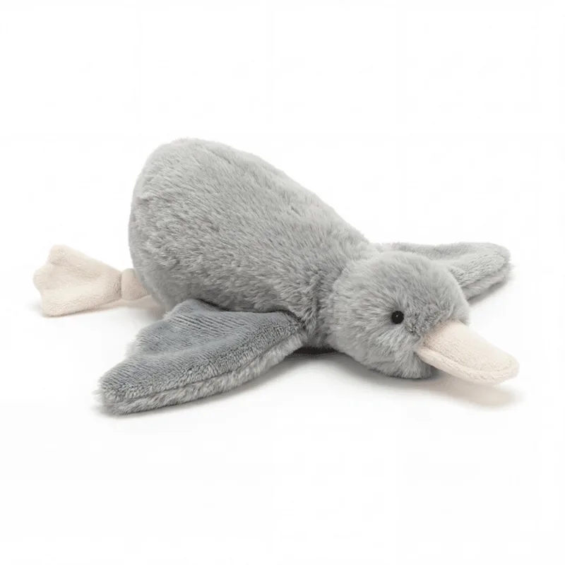 Knuffel Eend Guusje, 28cm de Funnies en Gris – photo produit