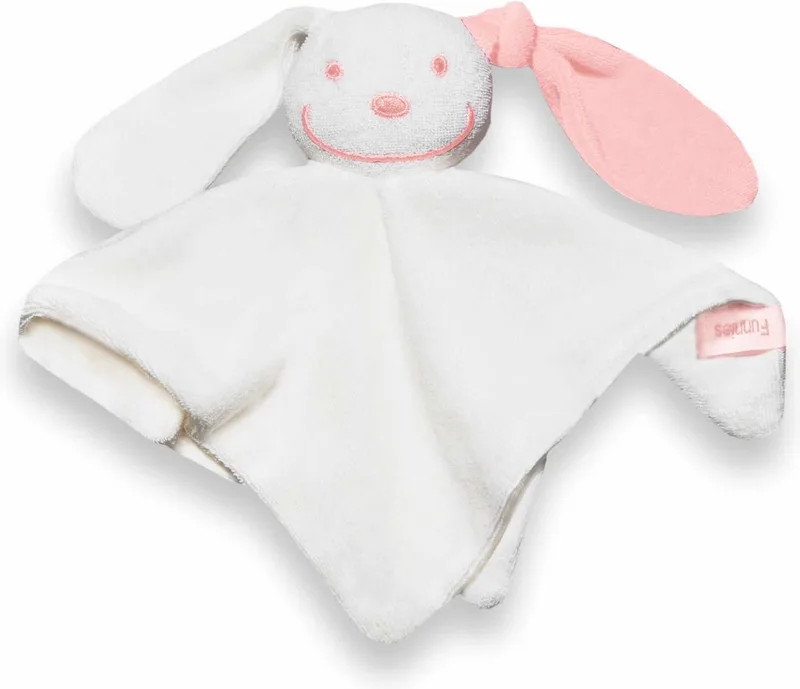 Knuffeldoekje Junior 23 Cm Polyester Wit/roze by Funnies in Pink – product photo