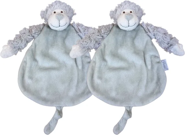 Knuffeldoekje Knuf 2-Pack - Set van 2 Zachte Knuffeldoekjes, Troostdoekjes, Babydoekjes - Heerlijk Zacht en Comfortabel - Perfect als Troostvriendje of Cadeau voor Baby’s en Peuters