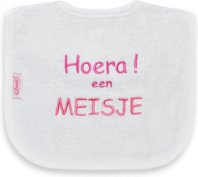 Slab, Hoera een meisje - aankondiging zwangerschap de Funnies en Blanc – photo produit