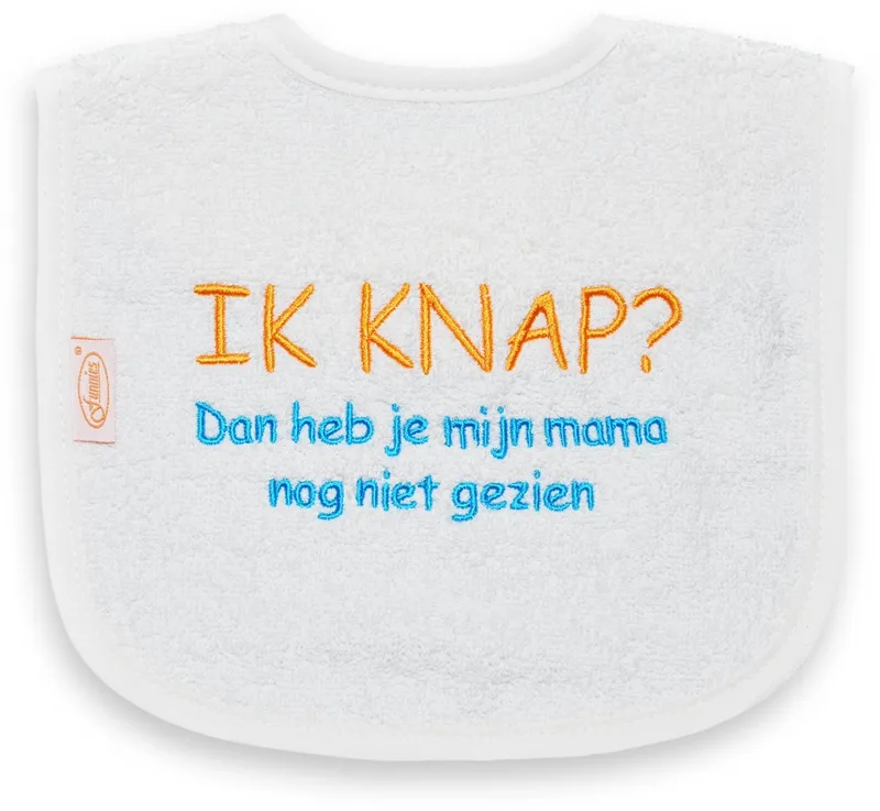 Slab Ik Knap? Dan Heb Je Mijn Mama Nog Niet Gezien by Funnies in White – product photo