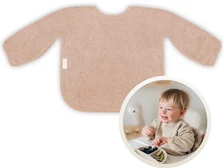 Slab met Mouwen - Zachte Slab voor Baby’s - 100% Katoenen Badstof - Makkelijk Wasbaar in de Wasmachine - Slabbetjes, Kwijlslab, Schort, Kliederschort, Eet- en Speelslab - Ideaal voor Eten, Knutselen en Spelen von Funnies in Pinkstone – Produktfoto 2 von 2