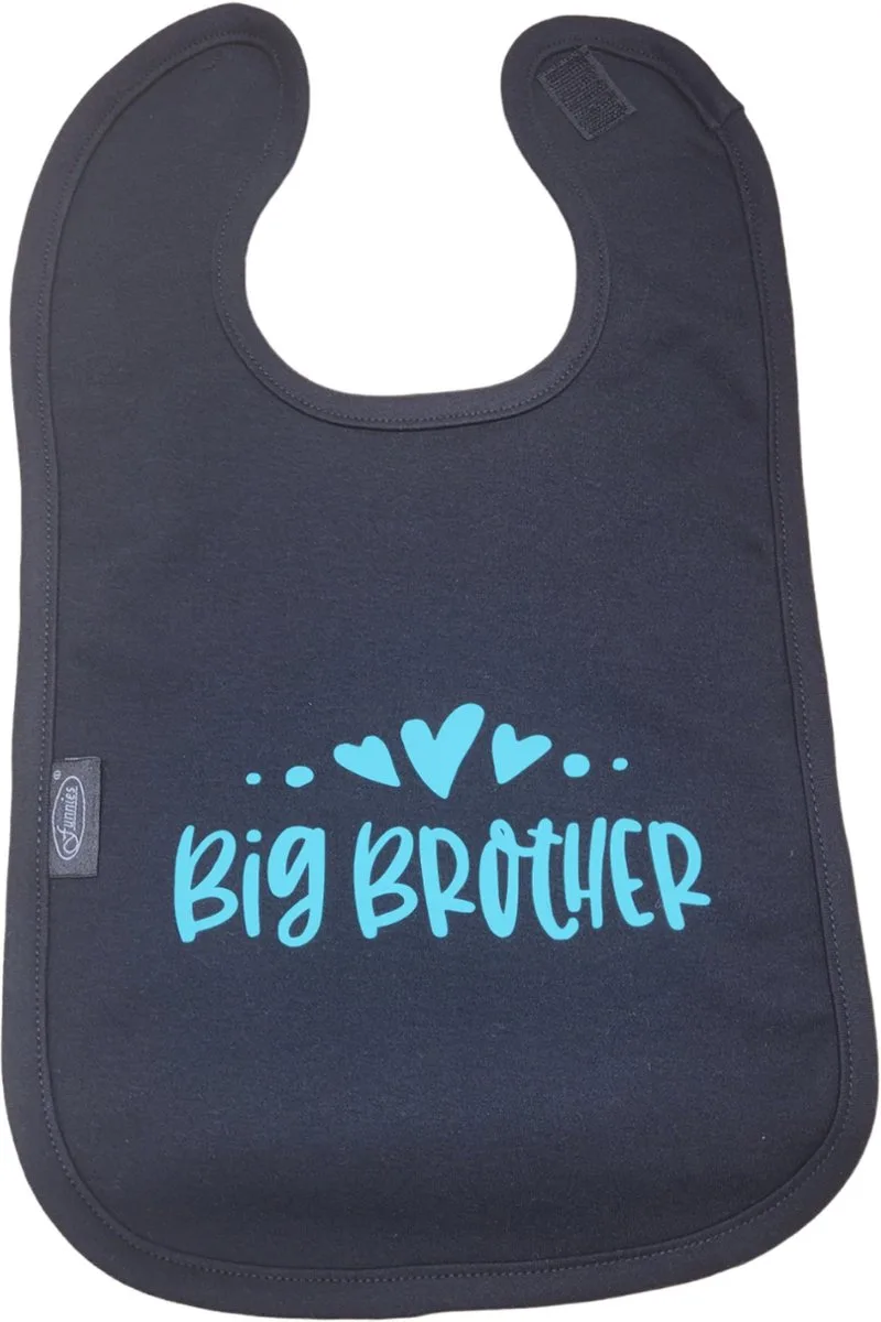 slab met tekst - kraamcadeau - geschenk - baby - geboorte - eten- knoeien - Big Brother - Grote broer by Funnies in Black – product photo