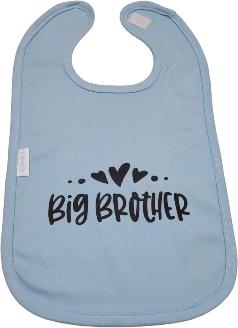 slab met tekst - kraamcadeau - geschenk - baby - geboorte - eten- knoeien - Big Brother - Grote broer by Funnies in Blue – product photo