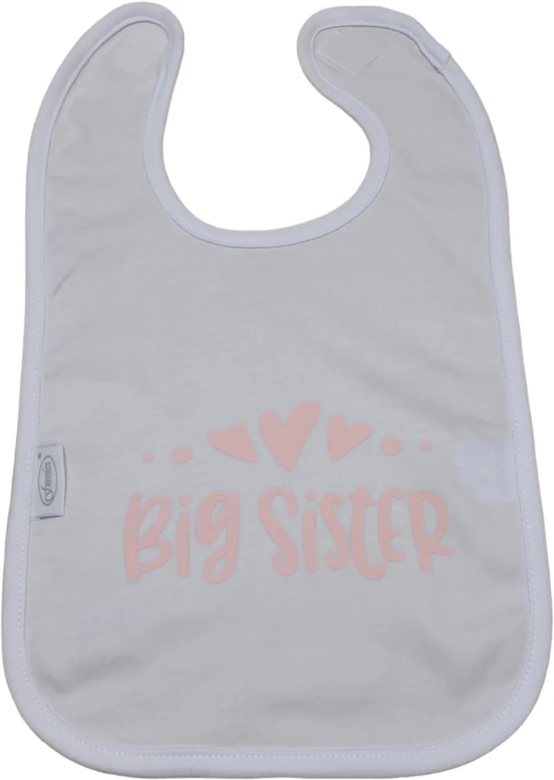 slab met tekst - kraamcadeau - geschenk - baby - geboorte - eten- knoeien - Big Sister - Grote zus de Funnies en Blanc – photo produit