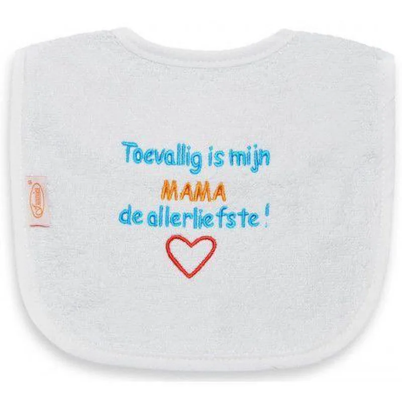 Slab met "Toevallig is mijn MAMA de allerliefste" van Funnies in Ecru – productfoto