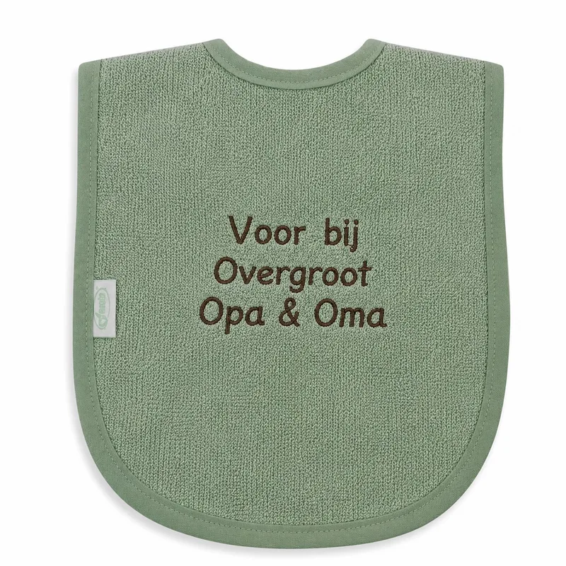 Slab zwangerschapsaankondiging – voor overgroot opa en oma – Baby slab aankondiging zwangerschap – Cadeau voor overgroot opa en oma – slab - 100% katoen - baby aankondiging - originele zwangerschaps reveal by Funnies in Green – product photo