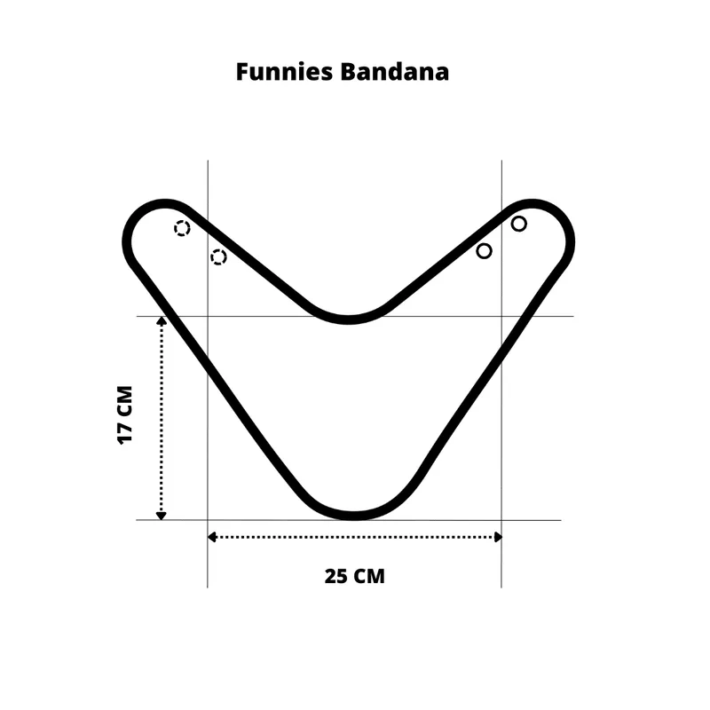Slabber Bandana Funnies Uni Pinkstone by Funnies – product photo 3 of 3