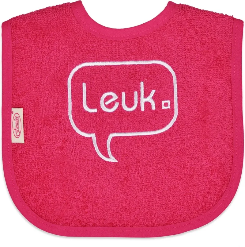 Slabber Leuk Junior 40 Cm Katoen de Funnies en Rouge – photo produit
