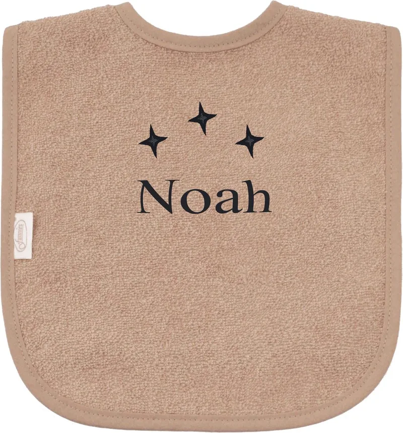 Slabbetje uni line - met EIGEN naam by Funnies in Pinkstone – product photo
