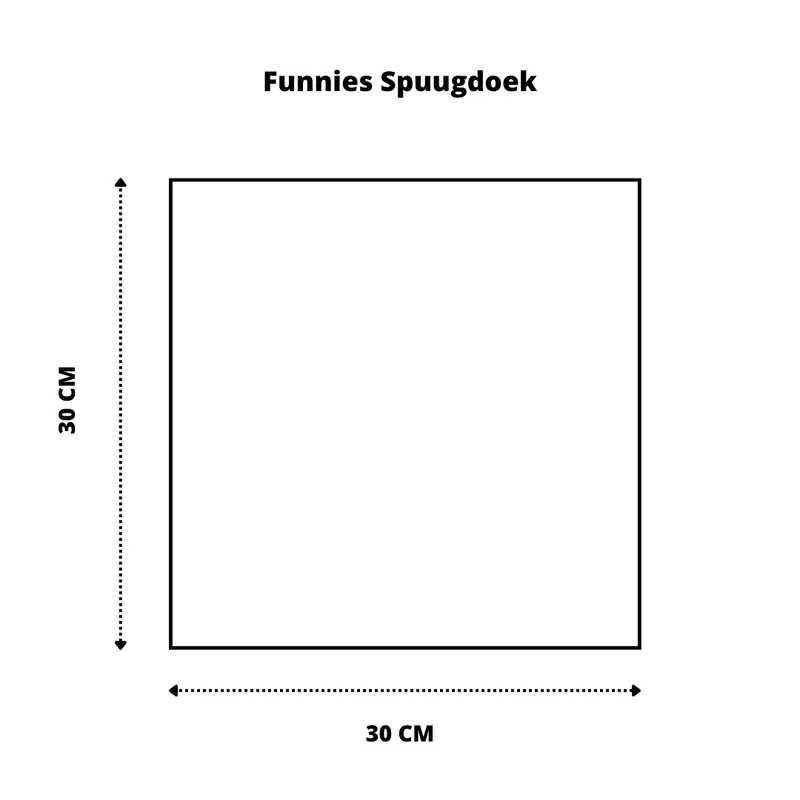 Spuugdoek Funnies Uni Lake Green by Funnies – product photo 2 of 2