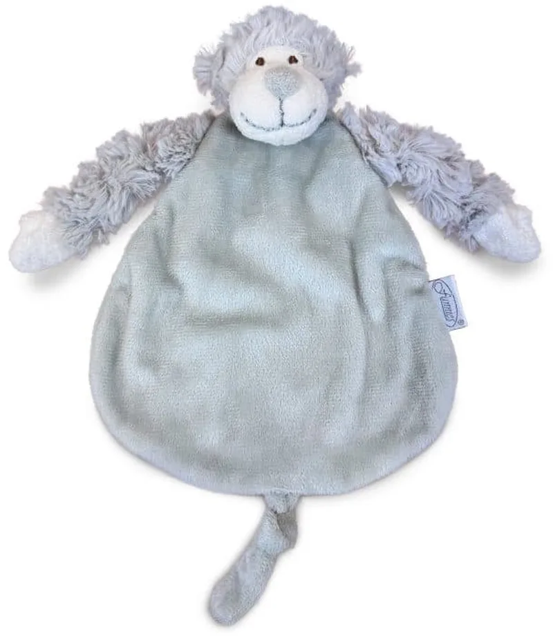 Tutdoekje Slingeraap Peach - speendoek - roze - kraamcadeau - Baby - knuffel by Funnies in Grey – product photo