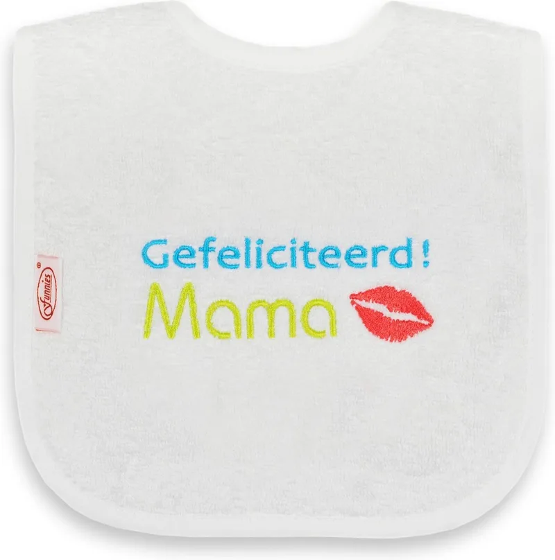 Witte slab met "Gefeliciteerd mama" by Funnies in White – product photo