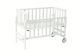Beistellbett Betty - 9-Fach Höhenverstellbar, stabil & ideal für Neugeborene von Geuther in Weiß – Produktfoto 2 von 5