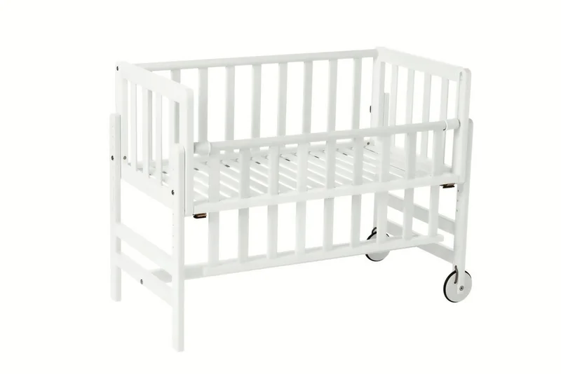 Beistellbett Betty - 9-Fach Höhenverstellbar, stabil & ideal für Neugeborene von Geuther in Weiß – Produktfoto 2 von 5