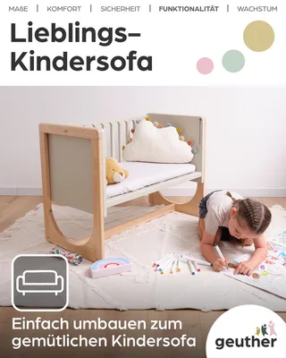 Beistellbett HATO inkl. Matratze Babybett in Natur von Geuther – Produktfoto 4 von 4