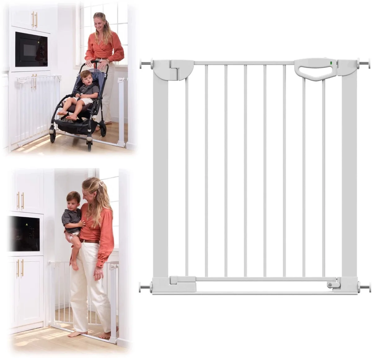 Easylock FlatStep traphekje 76-83cm, lage drempel de Geuther en Blanc – photo produit