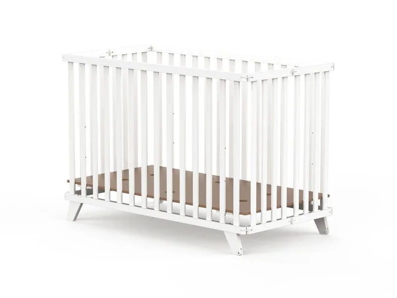 Kinderbett Kinderklappbett „Mayla“ – klappbar & mobil – 60 × 120 cm, Klappbar by Geuther in Weiß – product photo