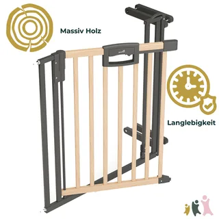 Treppenschutzgitter Easylock zum Klemmen 84,5-92,5 cm de Geuther en Naturel, 81,5 × 84,5 mm – photo produit 2 sur 3