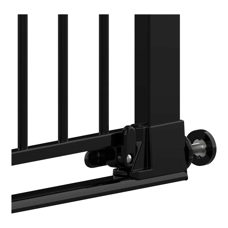 Tür- & Treppenschutzgitter Easylock mit Flatstep 83-90cm van Geuther in Zwart, 84 × 79,5 × 4 mm – productfoto 1 van 2