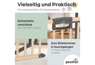 Türschutzgitter Easylock Wood Plus, Auch als Treppenschutzgitter verwendbar de Geuther – photo produit 5 sur 5