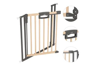 Türschutzgitter Easylock Wood Plus, Auch als Treppenschutzgitter verwendbar de Geuther – photo produit 1 sur 5
