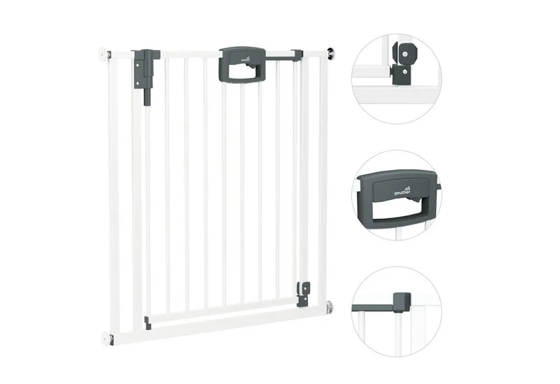 Türschutzgitter Türschutzgitter (1 St), Schutzgitter zum Klemmen - inkl. Türstopper van Geuther in Wit – productfoto 1 van 5