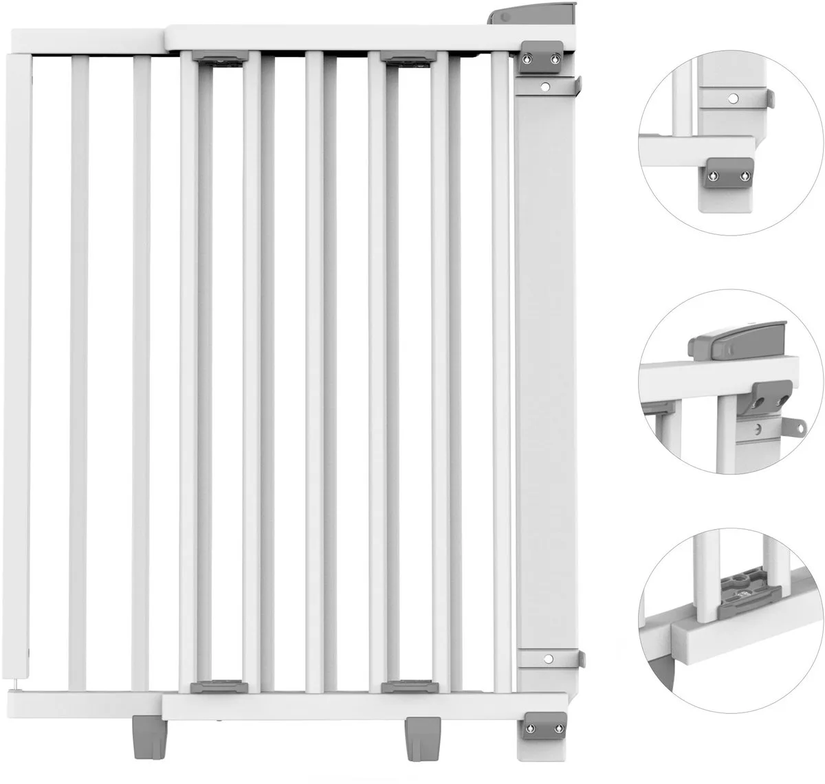 Veiligheidshekje - 65-105cm de Geuther en Blanc – photo produit
