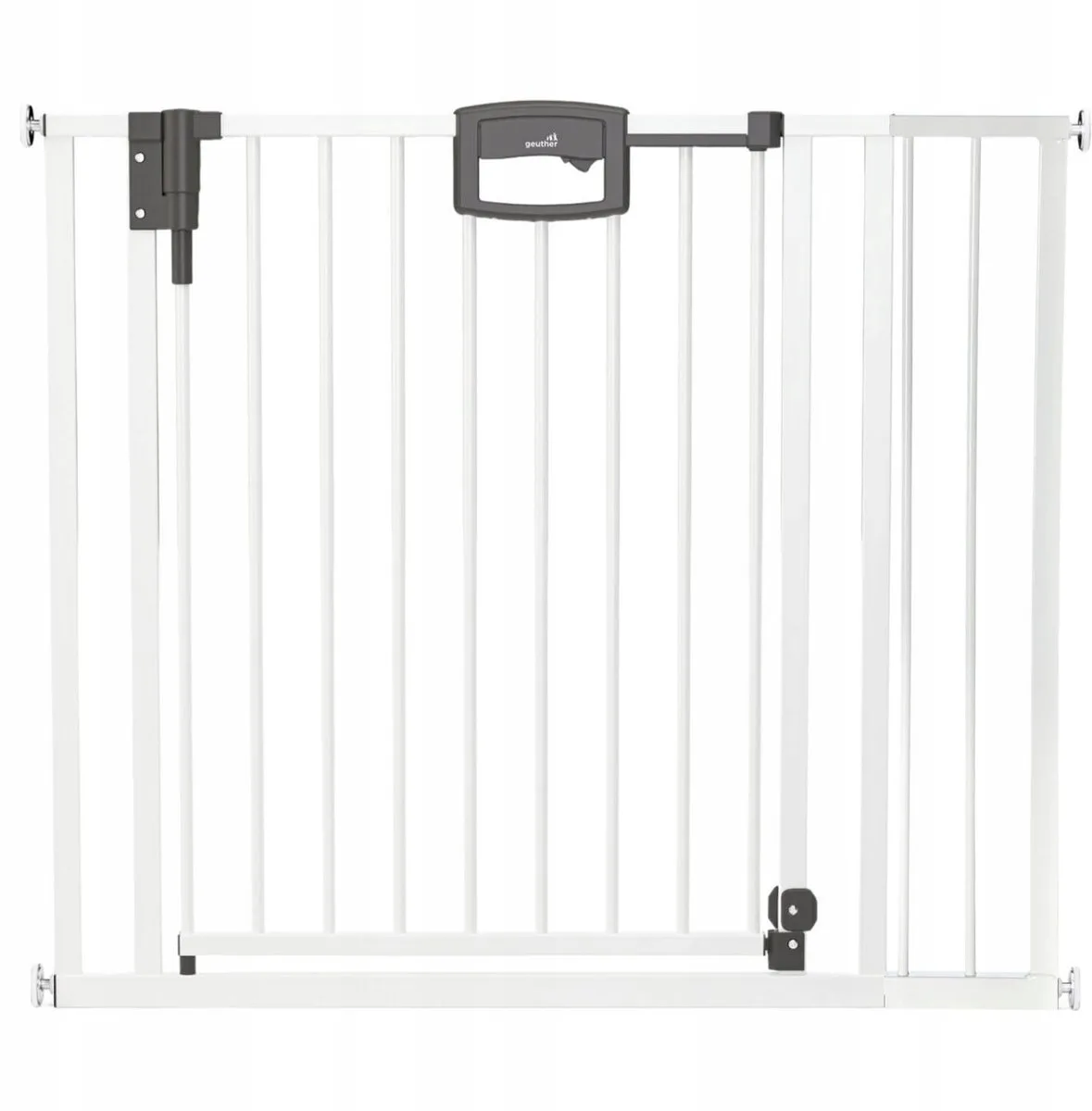 Veiligheidshekje Easylock Wood Plus 96,5-104,5cm van Geuther in Wit – productfoto