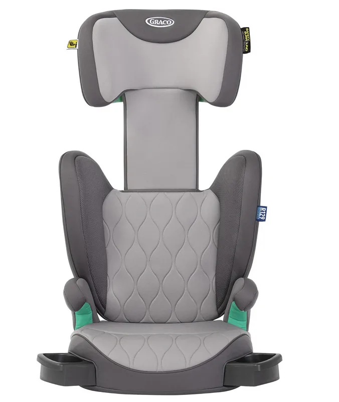 Affix - Autostoeltje - ISOFIX - Inclusief rugleuning - Iron - 100 tot 150 cm (ca. 3,5 tot 12 jaar) - i-Size R129 von Graco in Grau – Produktfoto 3 von 4