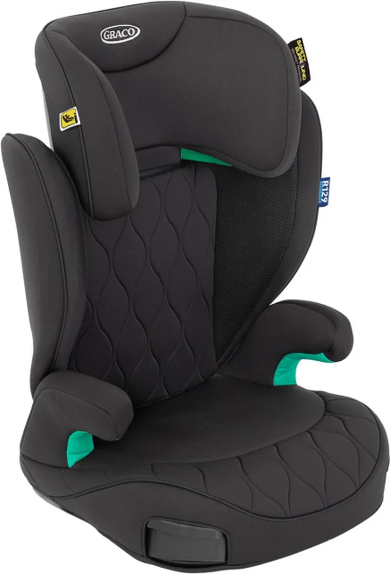 Affix - Autostoeltje - ISOFIX - inclusief zitverhoger en rugleuning - Midnight - 100 tot 150 cm (ca. 3,5 tot 12 jaar) - i-Size R129 de Graco en Zwart 1 – photo produit