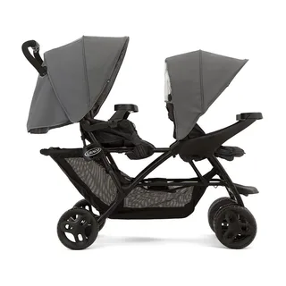 Stadium - Duo Kinderwagen - Dubbele Tandum - Titanium - ongeveer 3 jaar (max. 15 kg per kind) by Graco in Grey – product photo 2 of 4