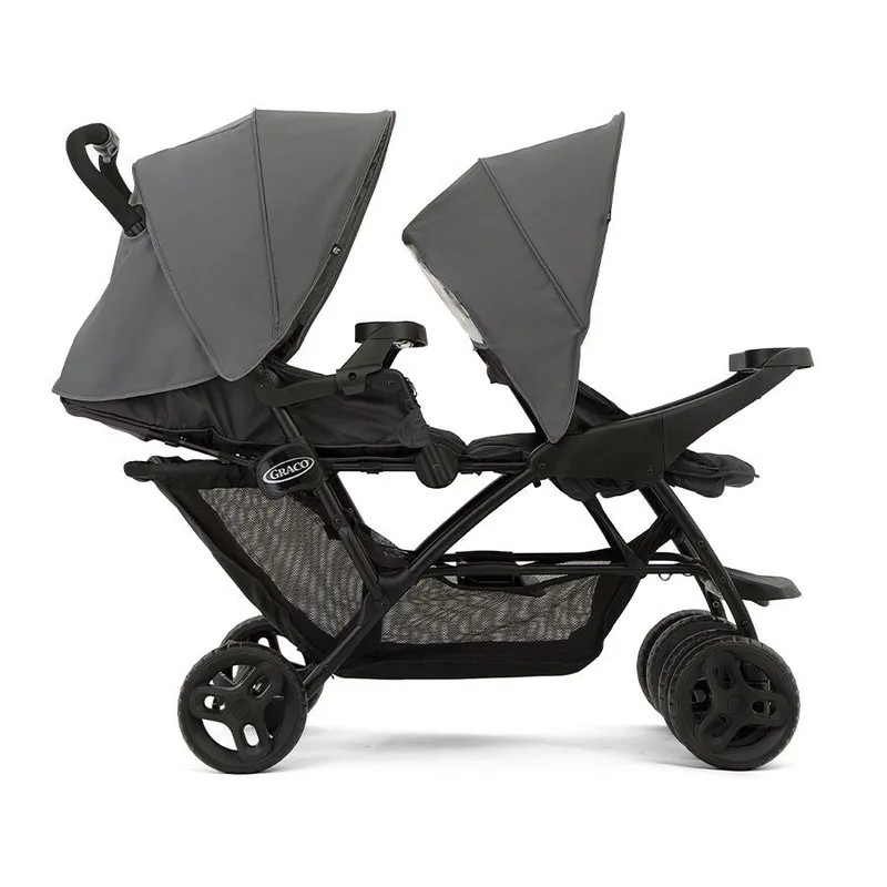 Stadium - Duo Kinderwagen - Dubbele Tandum - Titanium - ongeveer 3 jaar (max. 15 kg per kind) by Graco in Grey – product photo 3 of 4