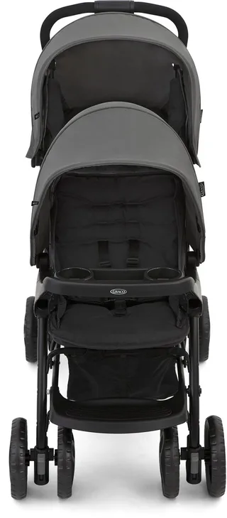 Stadium - Duo Kinderwagen - Dubbele Tandum - Titanium - ongeveer 3 jaar (max. 15 kg per kind) by Graco in Grey – product photo 1 of 4