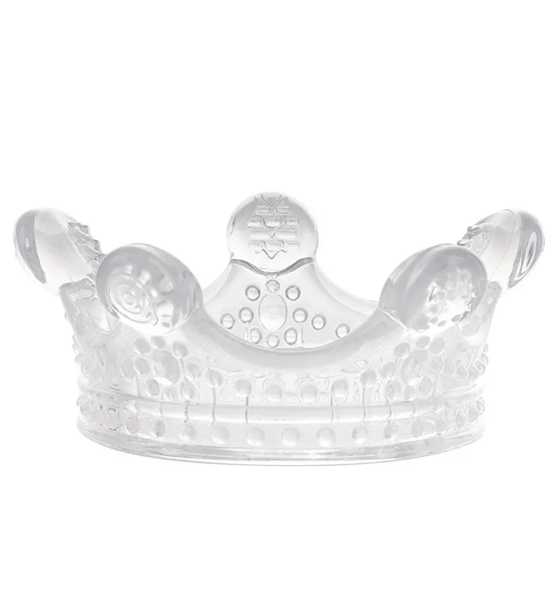 Bijtring - Silicone - Kroon - Clear van Haakaa – productfoto