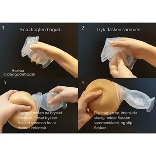Borstkolf - 100 ml - Bloemstoppers en Borstkolf fra Haakaa – produktbillede 3 af 5