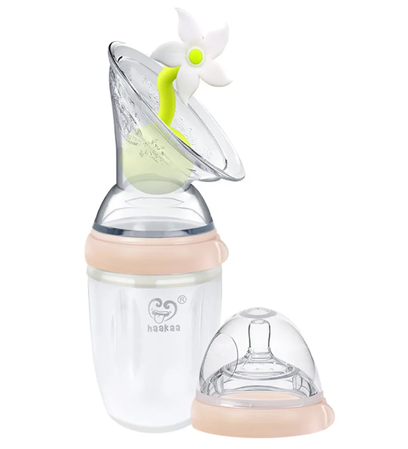 Borstkolf - 250 ml - Starterpack - Peach från Haakaa – produktbild