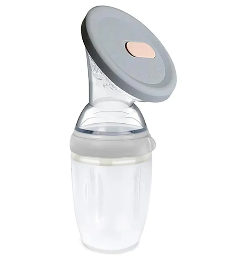 Borstkolf m. Deksel - 160 ml - Grijs de Haakaa – photo produit
