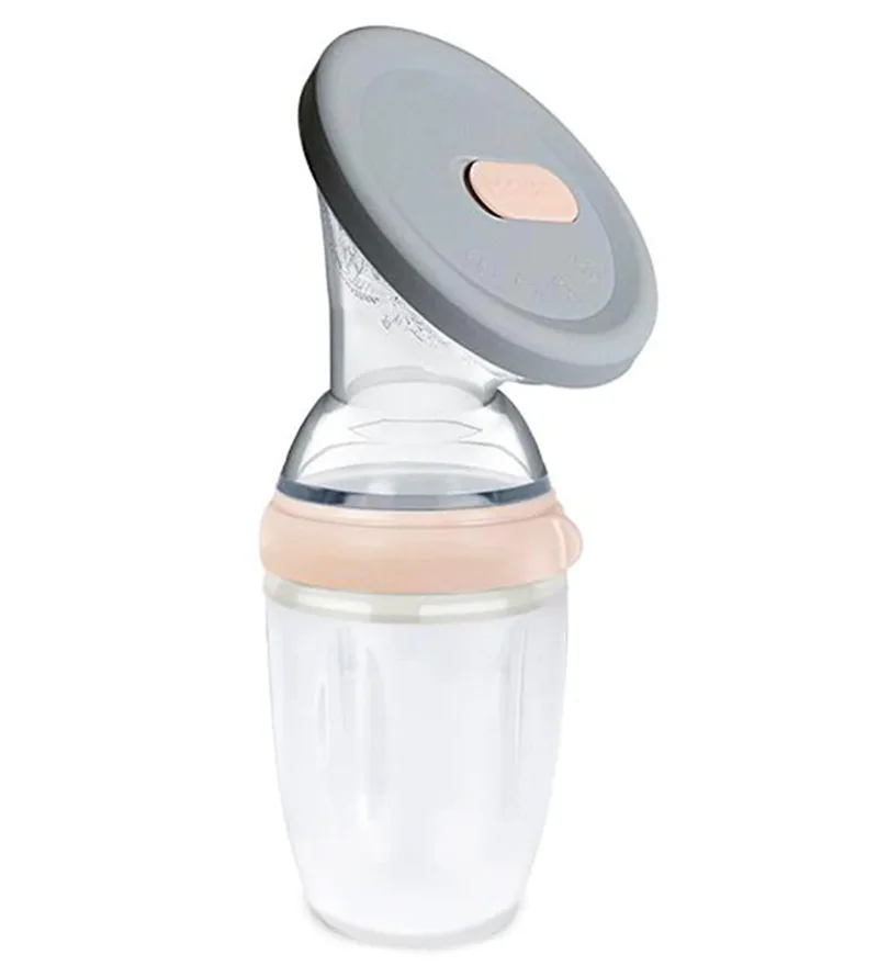 Borstkolf m. Deksel - 160 ml - Peach de Haakaa – photo produit