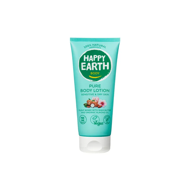 Happy Earth 100% Natuurlijke Bodylotion Sensitive & Dry Skin 200 ml van Happy Earth – productfoto
