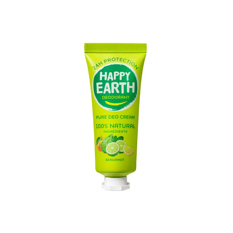 Happy Earth 100% Natuurlijke Deodorant Crème Bergamot 40 ml van Happy Earth – productfoto