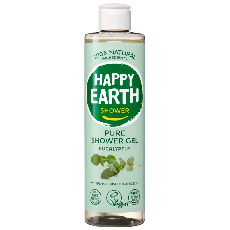 Happy Earth 100% Natuurlijke Douchegel Eucalyptus 300 ml de Happy Earth – photo produit
