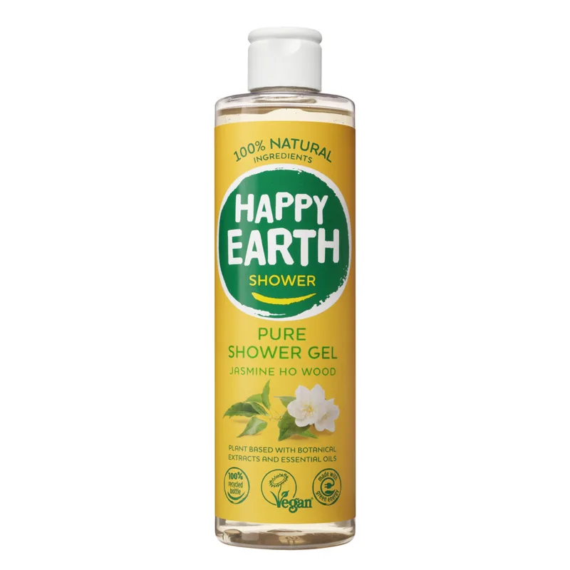 Happy Earth 100% Natuurlijke Douchegel Jasmine Ho Wood 300 ml by Happy Earth – product photo
