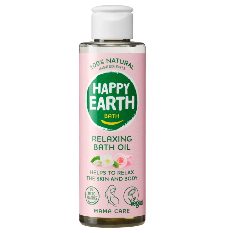 Happy Earth 100% Natuurlijke Mama Care Relaxing Badolie 150 ml van Happy Earth – productfoto